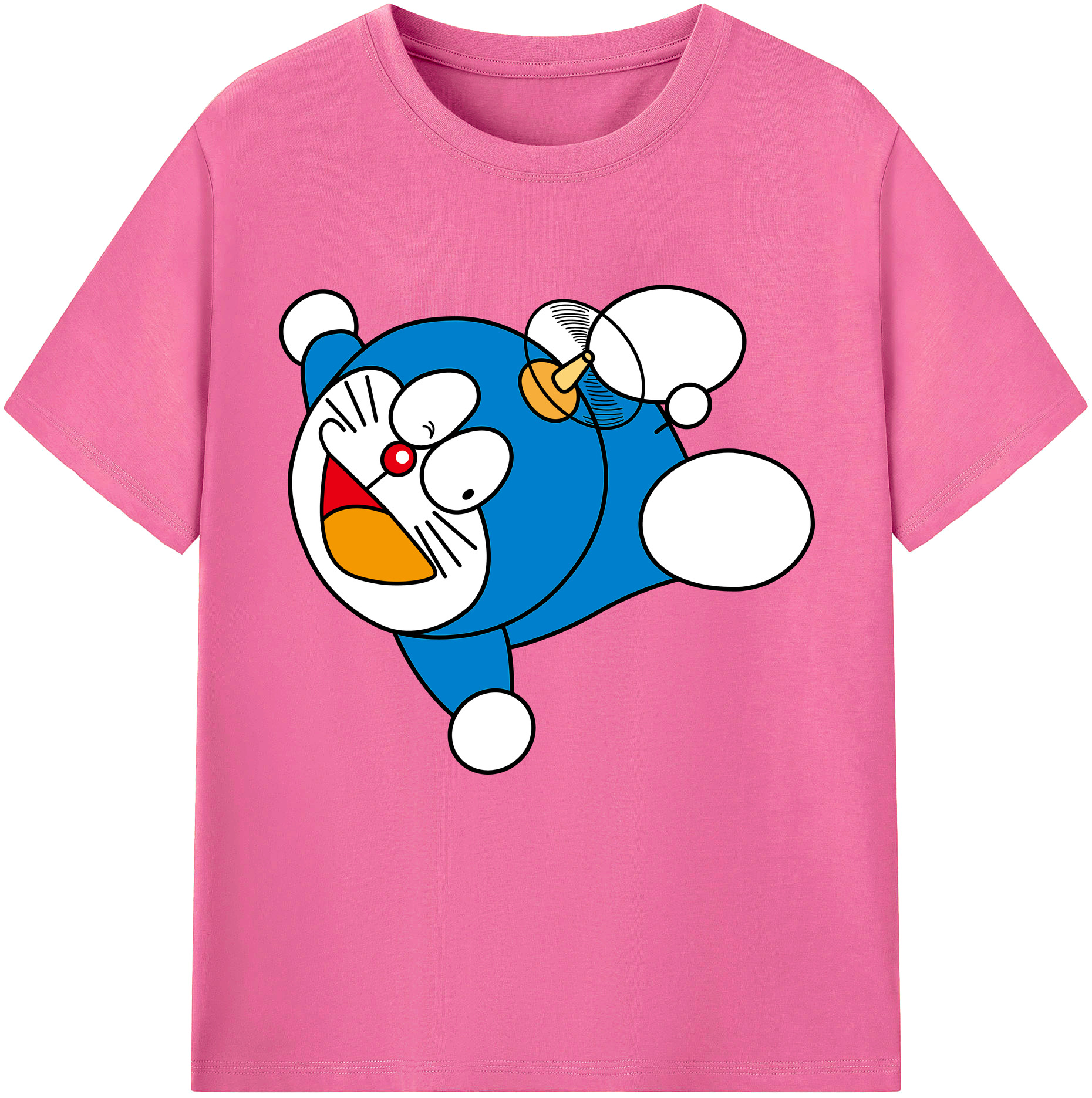 （画像用） ドラえもん Doraemon レディースカジュアルプリントTシャツ（綿100％）